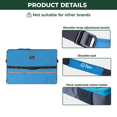 FXW: bolsillos frontales con cremallera para accesorios como platos y correas.