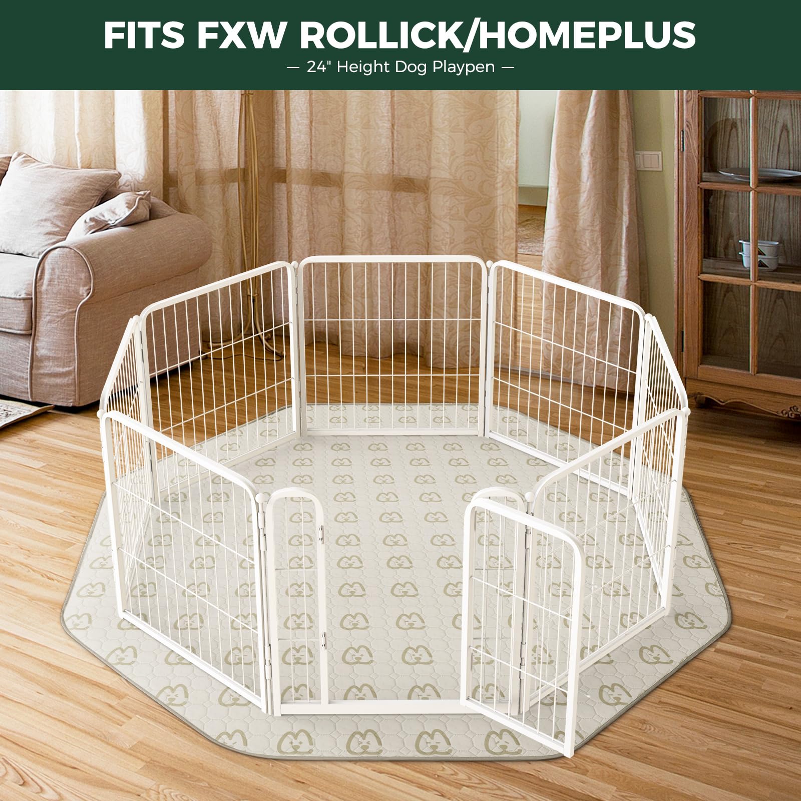 FXW tapete impermeable con capa TPU evita fugas y manchas en suelos y muebles