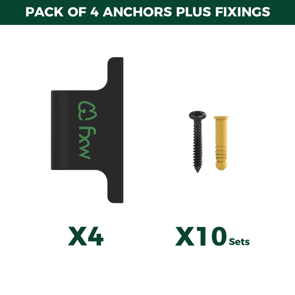 FXW Fence-to-Wall Anchor es compatible con paneles FXW para mayor versatilidad