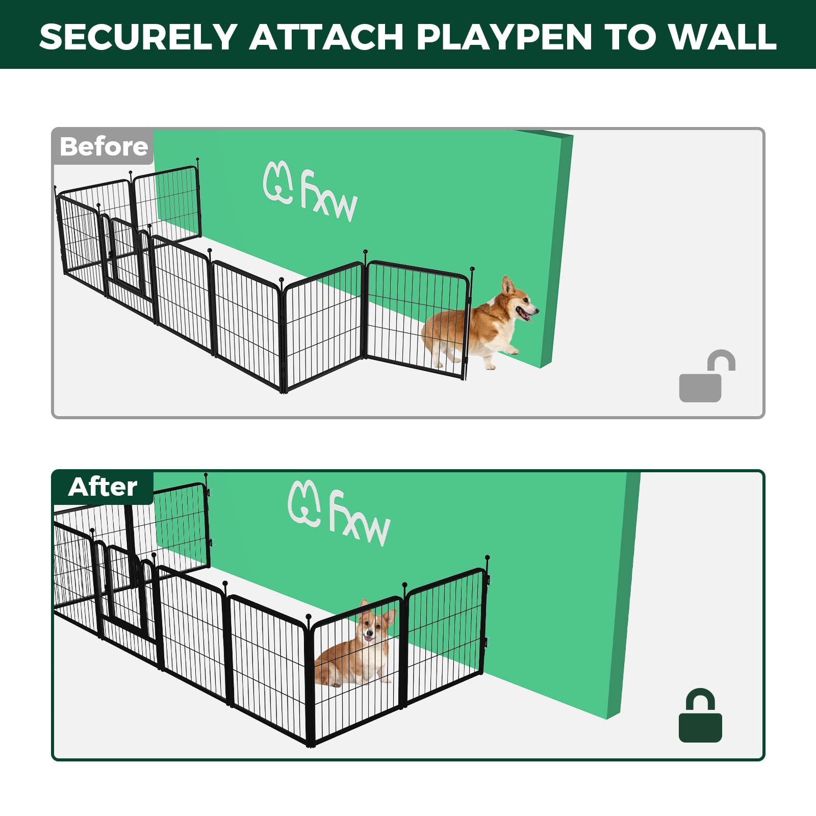 FXW Fence-to-Wall Anchor permite ampliar la zona de juego al colocar contra la pared