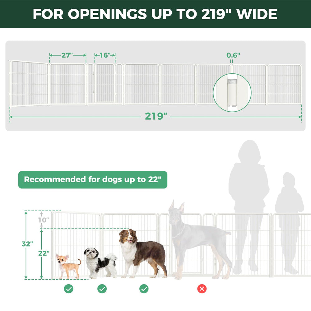 FXW gatera segura para perros pequeños y medianos en interiores.