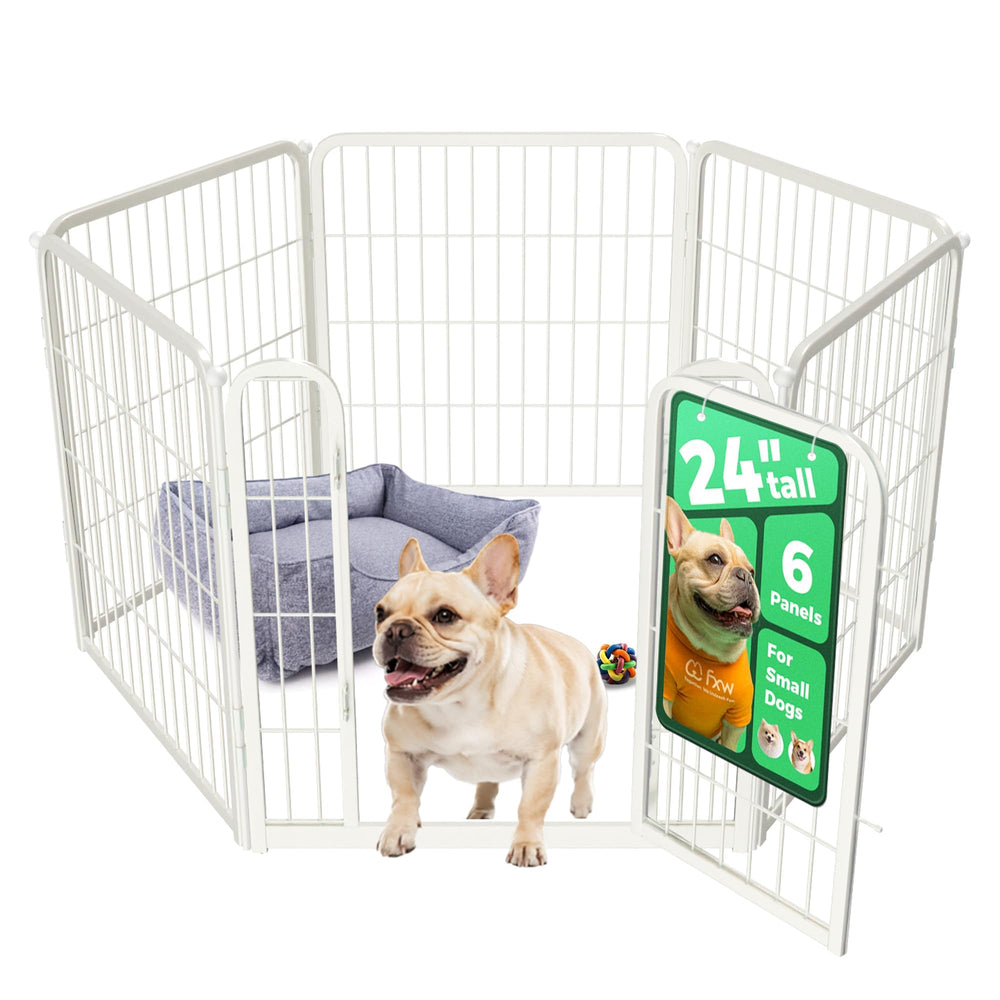 FXW Homeplus corral interior para perros, diseño semiabierto para juego tranquilo y controlado