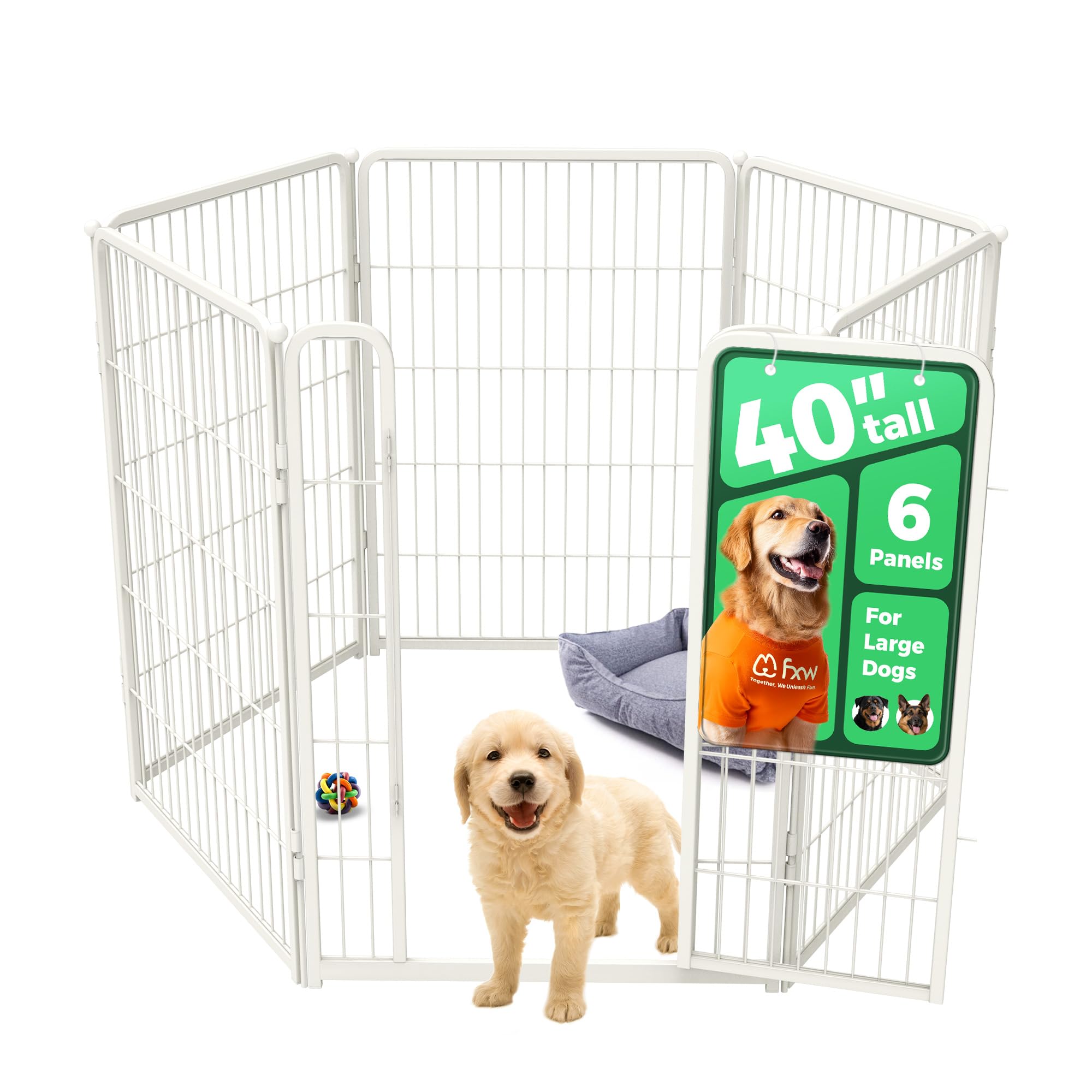 FXW Homeplus jaula de 40 pulgadas para perros medianos y grandes