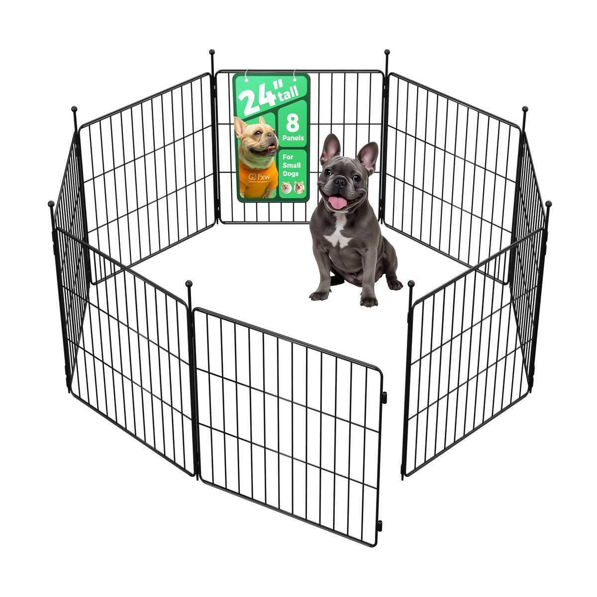 FXW MiniPaws Unleashed: corral para perros pequeños, ligero y seguro para uso interior.