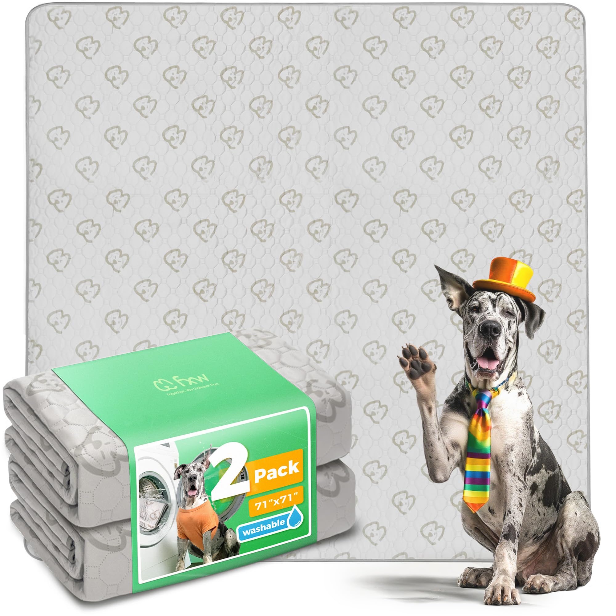 FXW pad lavable para perros con absorción alta, ideal como tapete de juego