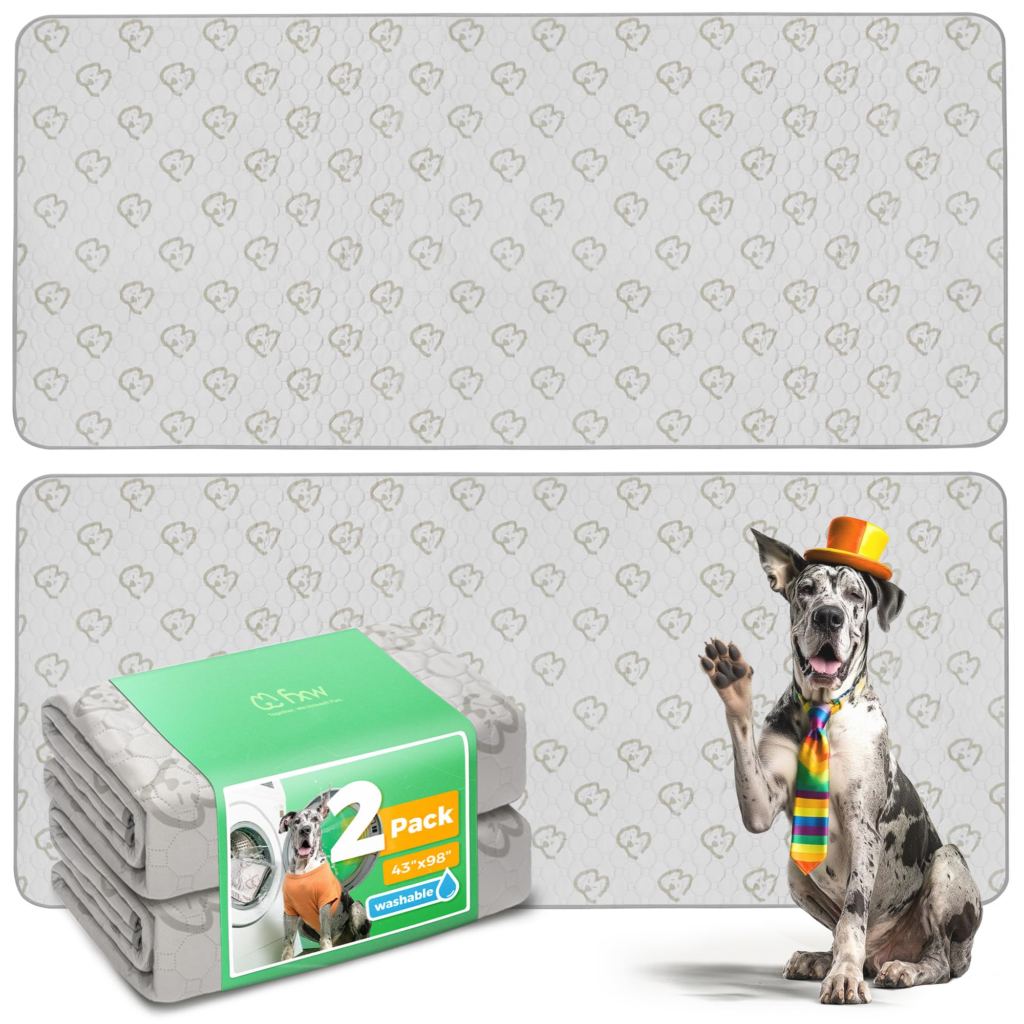 FXW pad perro lavable con absorcion alta, mantiene seco su espacio de juego.