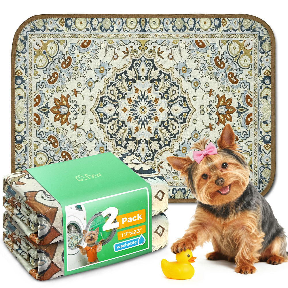 FXW tapete higiénico lavable para perro, rectángulo 17x23, protege la jaula