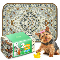 FXW tapete higiénico lavable para perro, rectángulo 17x23, protege la jaula