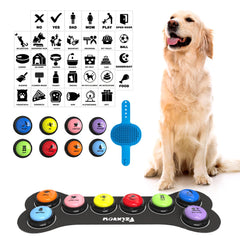 Fzixvow botnones parlantes de 8 piezas para comunicar necesidades del perro.