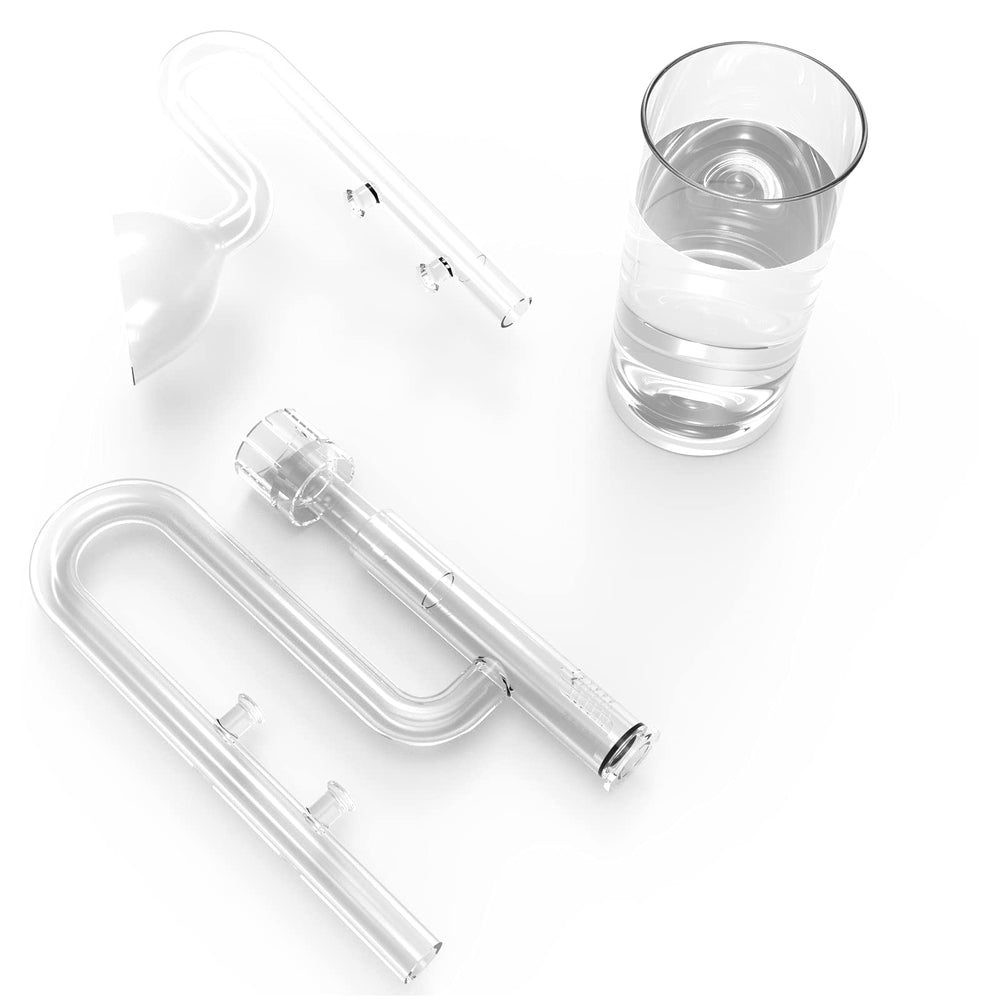 Cuerpo de vidrio borosilicato FZONE, duradero y claro.