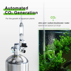 Regulador FZONE CO2 con precisión para ajuste fino del flujo.