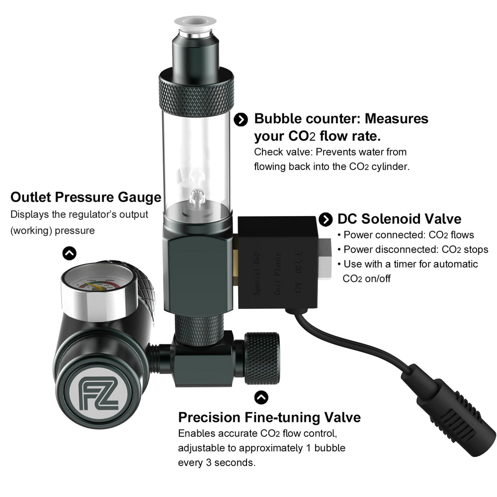 Solenoide 12V FZONE para control preciso y operación estable.