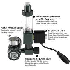 Solenoide 12V FZONE para control preciso y operación estable.