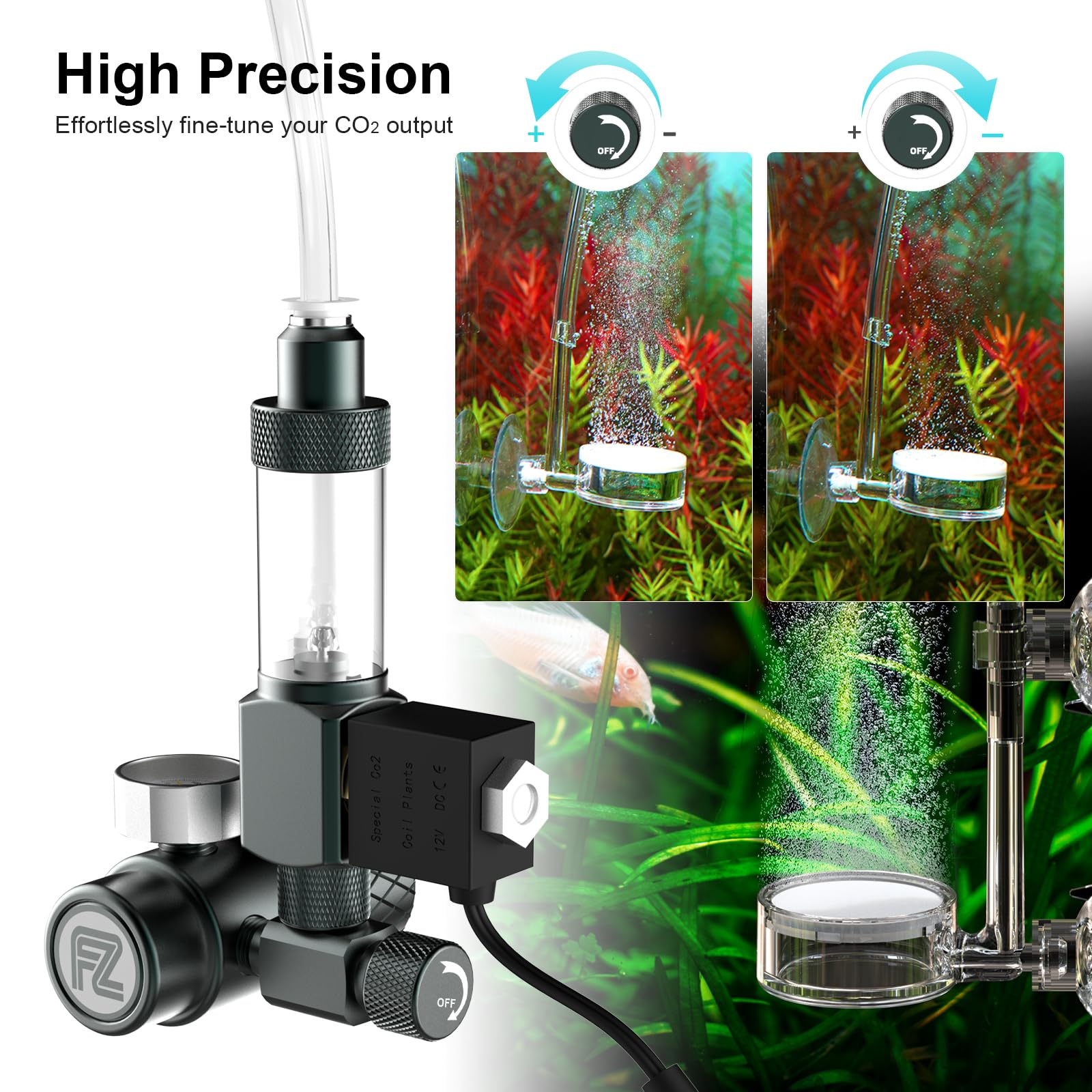 Tubo de CO2 resistente a la presión para uso prolongado.