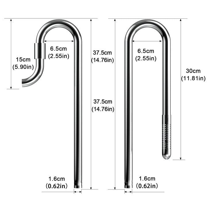 Tubo lirio FZONE de salida 16/22mm para distribución uniforme del agua.