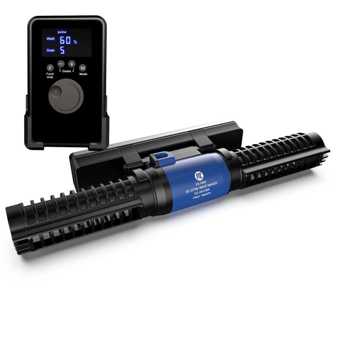 FZONE Wave Maker para acuario con pantalla de control integrada para movimiento del agua preciso.