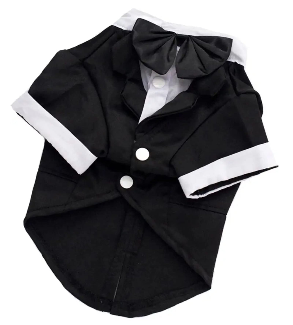 GabeFish lavado a máquina, chaqueta de boda para perros.