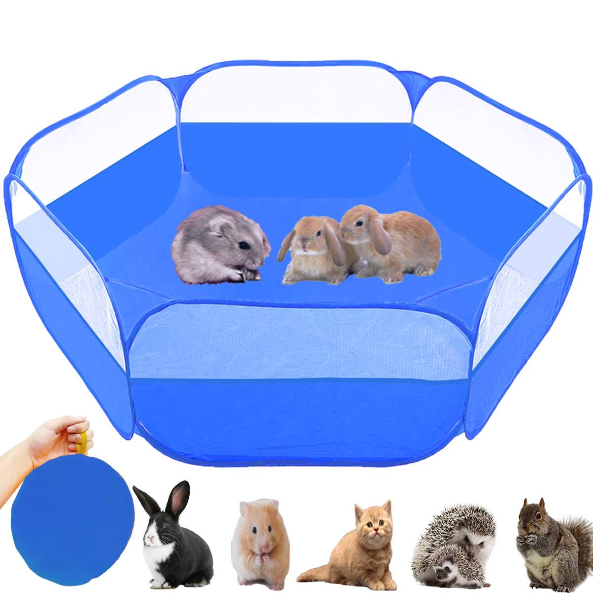 GABraden carpa para animales pequeños, vista frontal, con ventilación.