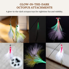 GADGETSOLOGY accesorios de plumas coloridas para estimular juego y caza.