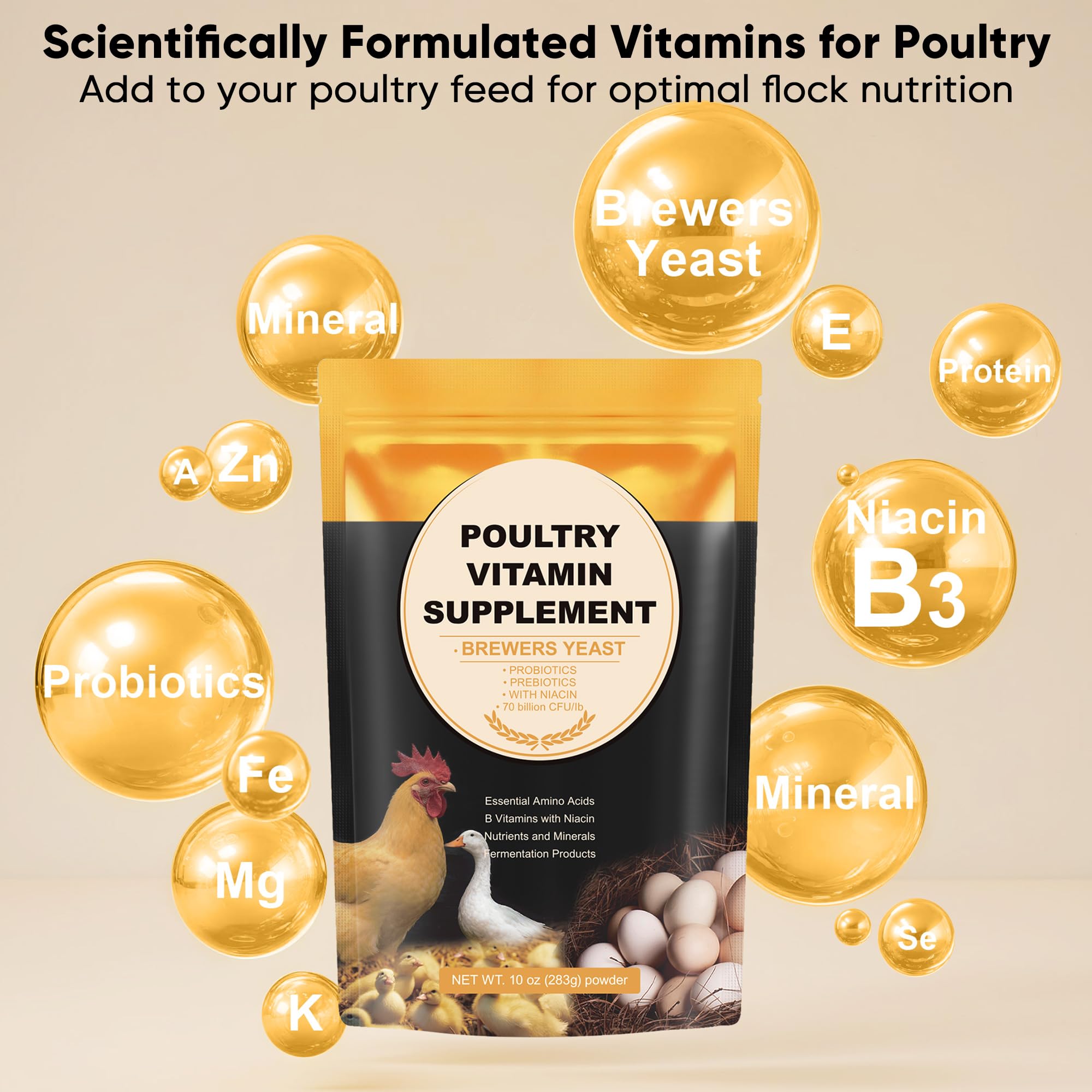 GAIAKINGCO probióticos para aves: mejora la salud intestinal y el bienestar.