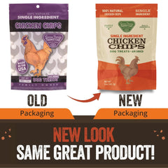 Chips de pollo Gaines Family Farmstead, alto en proteína para perros activos.