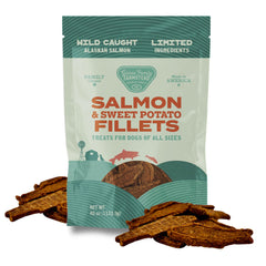 Gaines Family Farmstead salmón y boniato: filetes para perros, snack natural