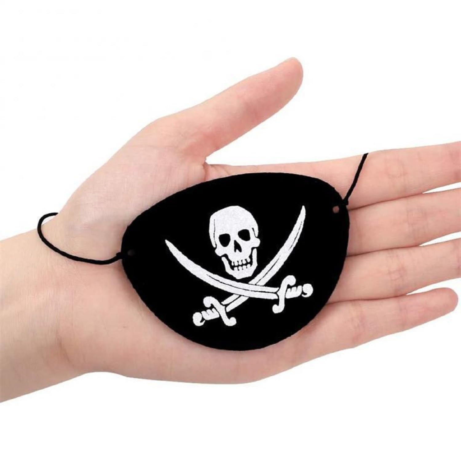 Ajuste con velcro del sombrero pirata de GallaRato, talla adaptable.