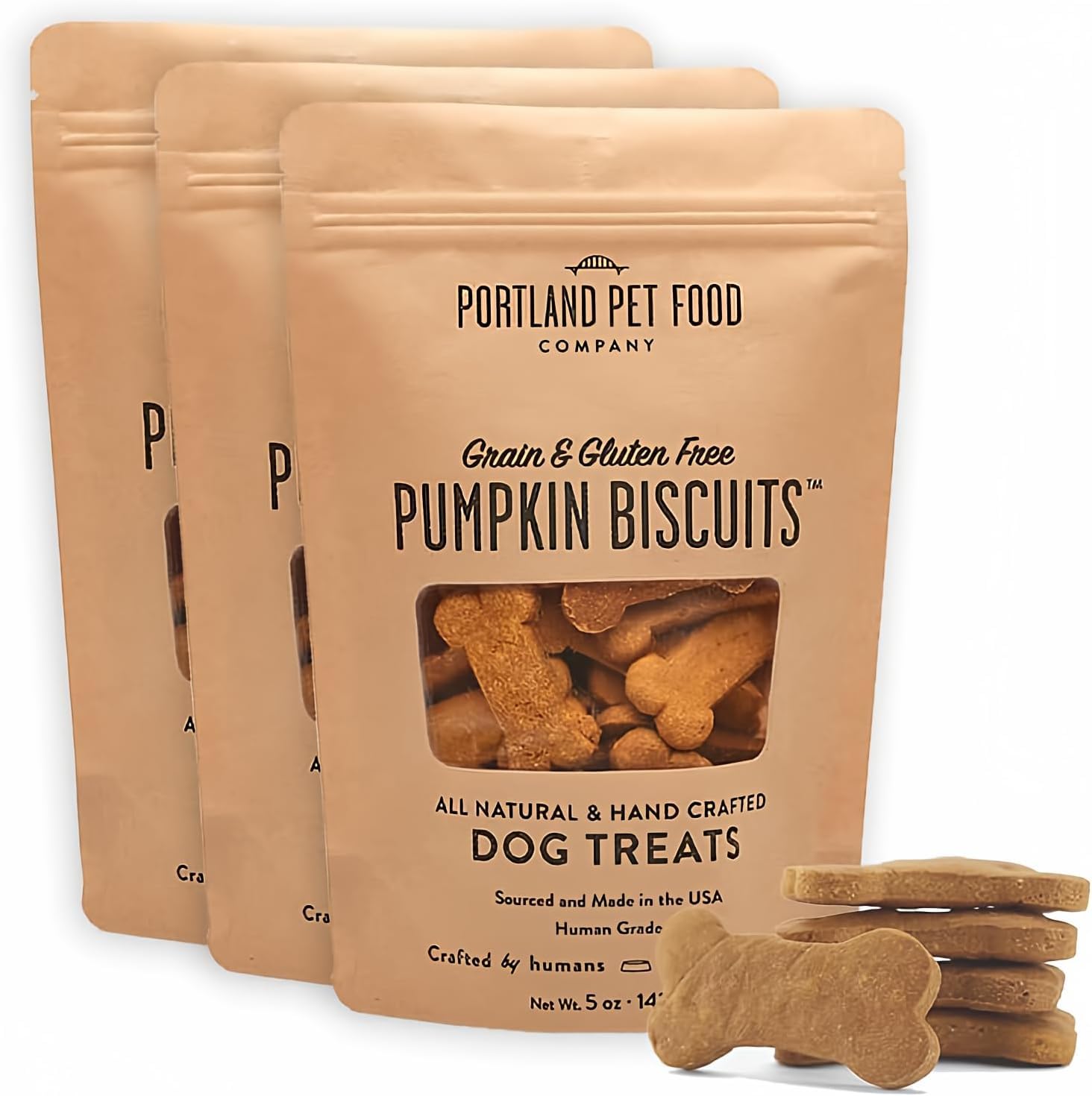 Galletas-calabaza-perros: paquete-3, perfecto para entrenar.
