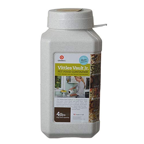 GAMMA Vittles Vault, contenedor cuadrado para alimento de mascotas, mantiene la comida fresca y protegida.