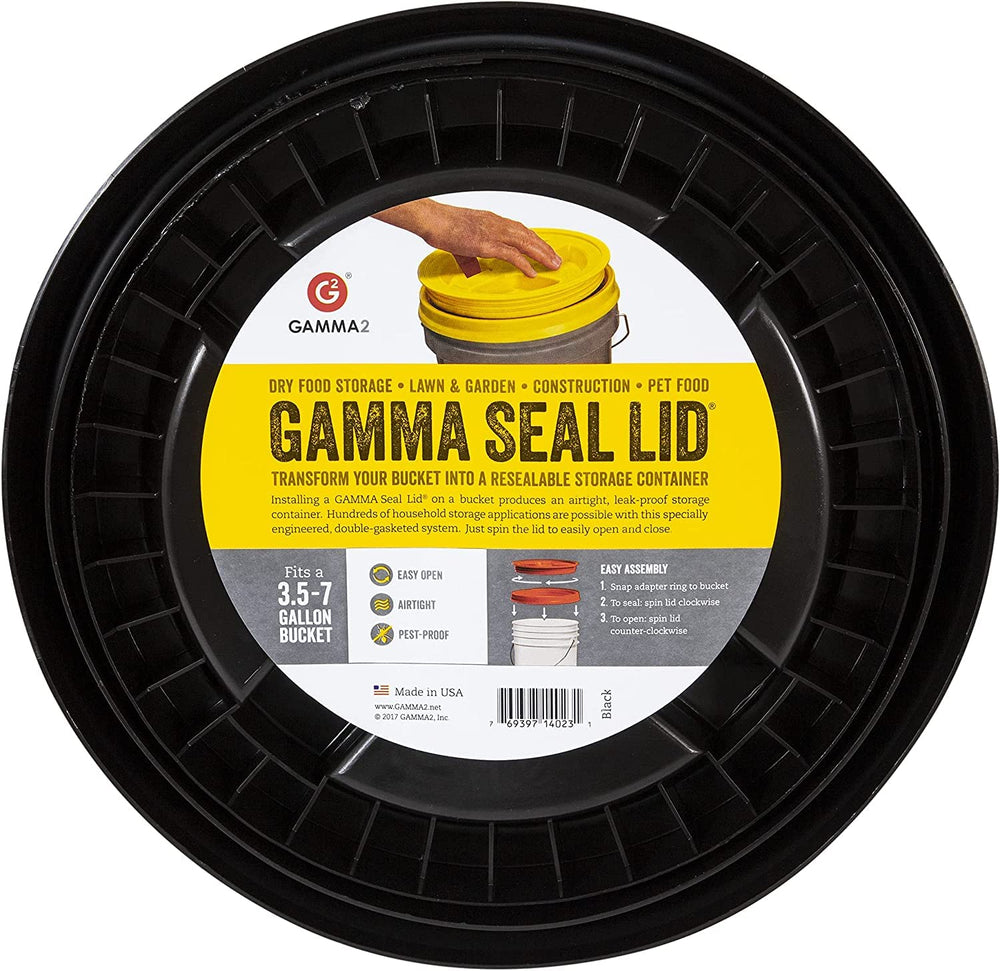 Gamma2: tapa hermética en cubo de 6 galones para arroz