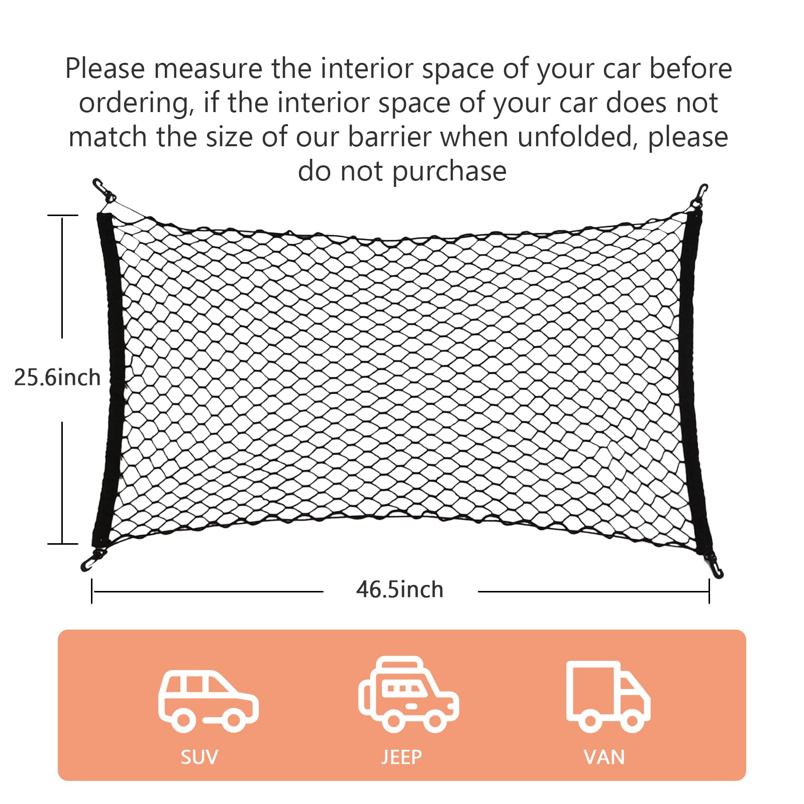 GAOSPD barrera para perros en camioneta, ideal para viajes largos.