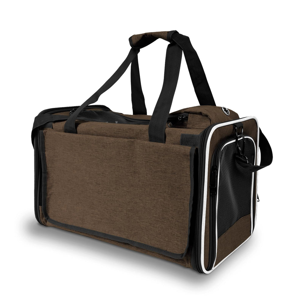 GAPZER bolsa transporte gato aireada con malla para buena circulación de aire.