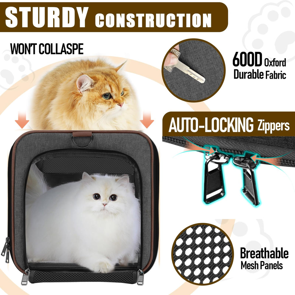GAPZER bolsa transporte para gato mediano, ventilada y cómoda.