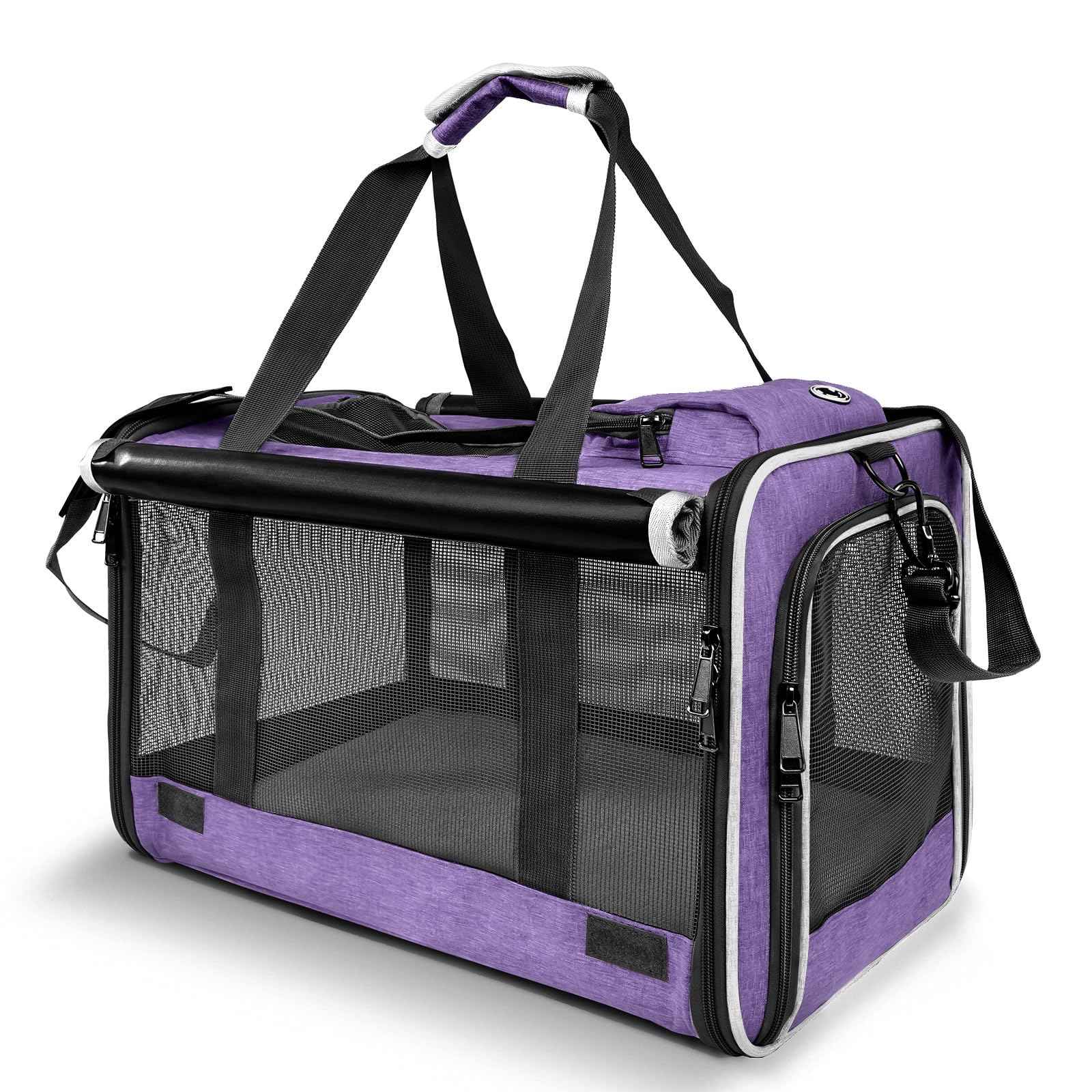 GAPZER bolsa transporte Yorkie ventilada para viajes cómodos.
