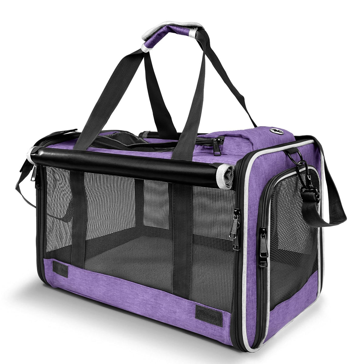 GAPZER bolsa transporte Yorkie ventilada para viajes cómodos.