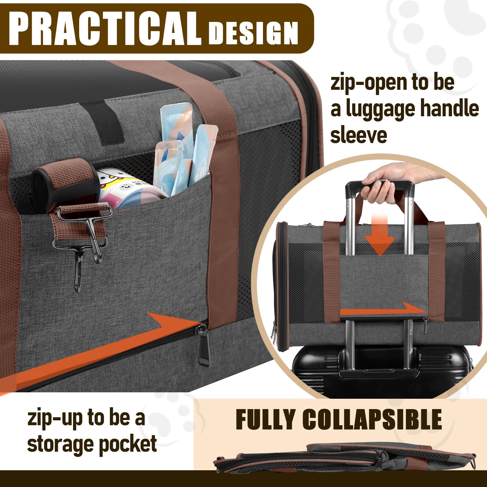 GAPZER correa de hombro ajustable para transporte cómodo.