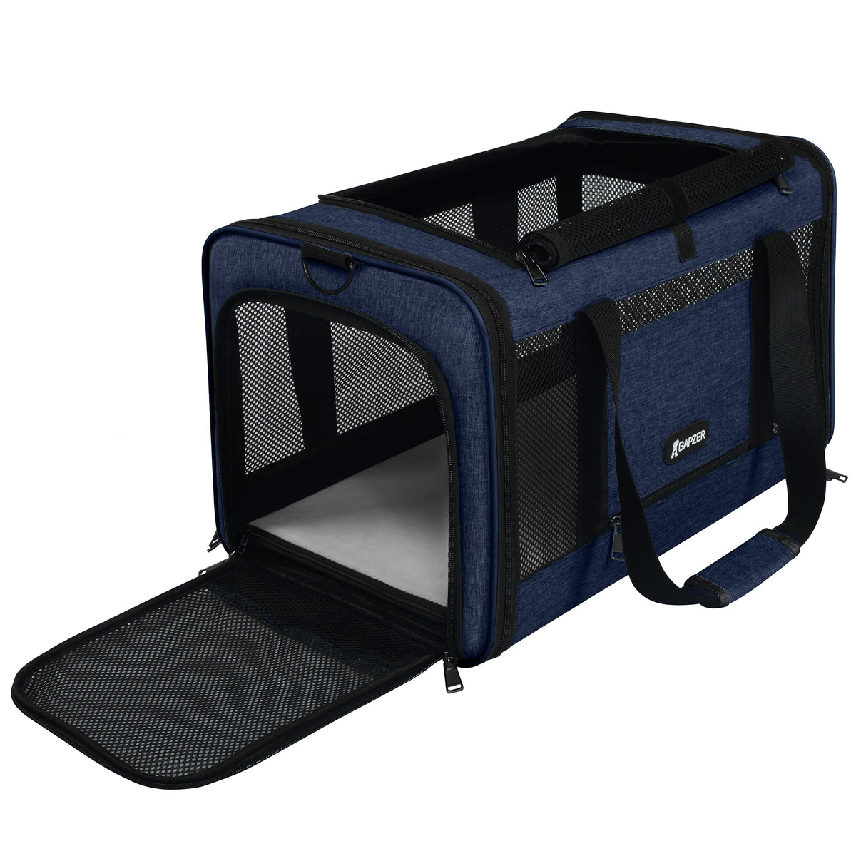 GAPZER Portamascotas frente, amplio espacio para gatos y perros pequeños durante el viaje.