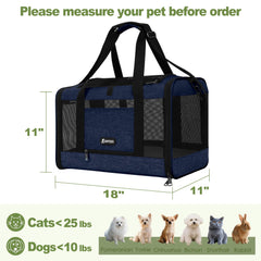 GAPZER Portamascotas lateral, flujo de aire 360 para mayor comodidad de la mascota.