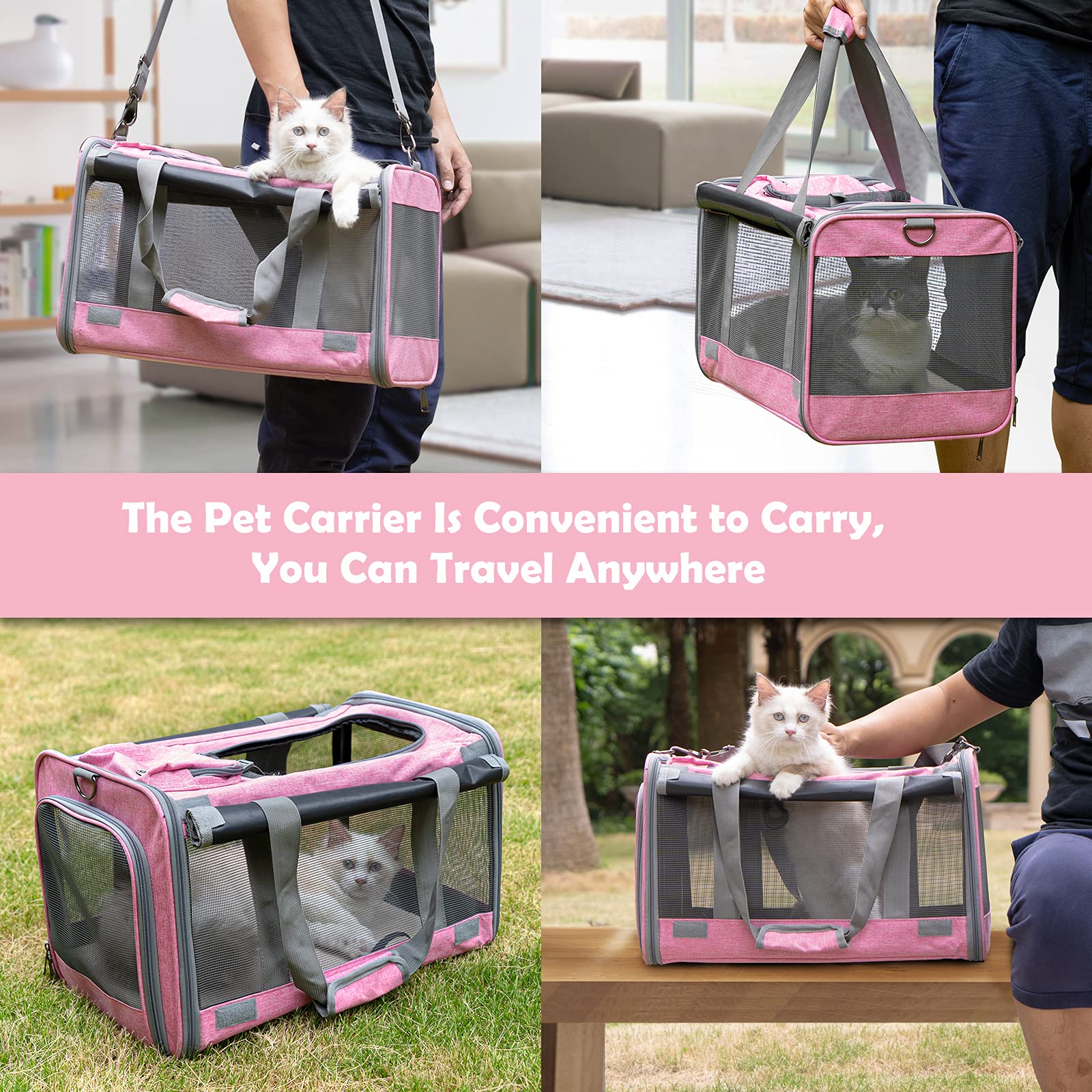 GAPZER privacidad ajustable para mascotas nerviosas durante el viaje