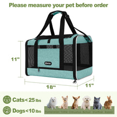 GAPZER transporte de mascotas con tejido oxford 600D resistente.