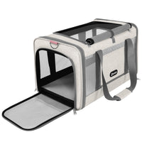 GAPZER transportín para gatos con apertura superior, cómodo para colocar y revisar en aeropuertos.