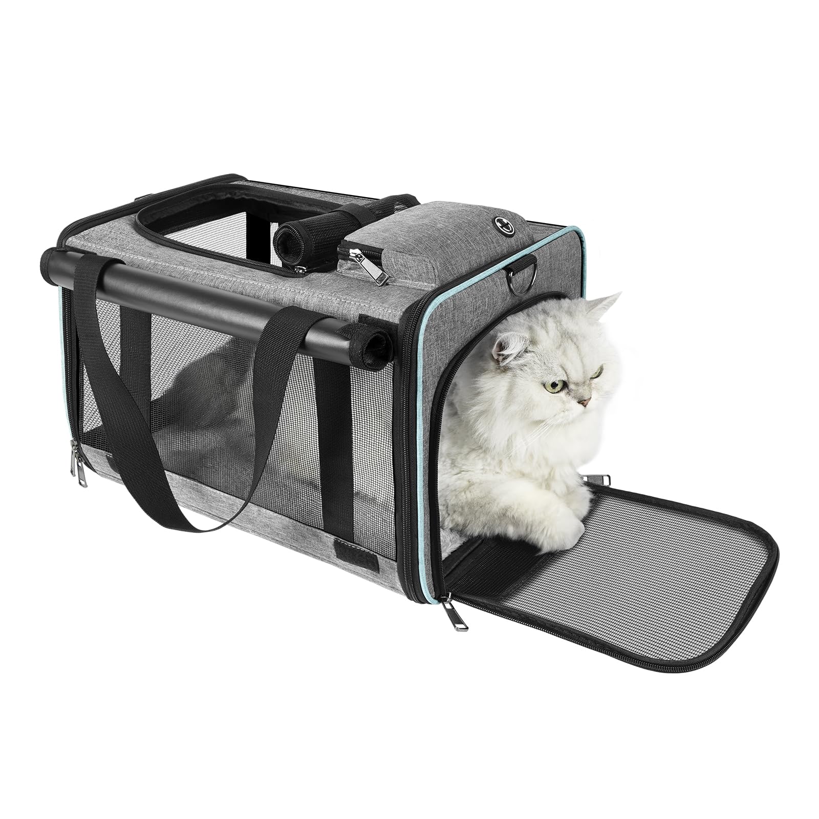 GAPZER transportín gato ventilación malla: flujo de aire para mayor confort durante vuelos.