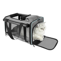 GAPZER transportín gato ventilación malla: flujo de aire para mayor confort durante vuelos.