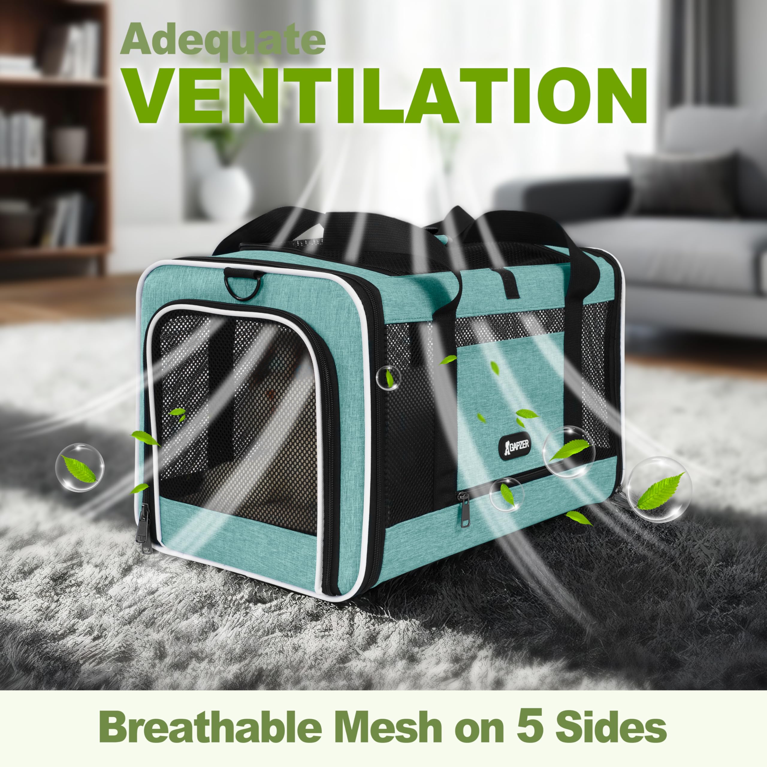 GAPZER ventilación 360° para flujo de aire constante.
