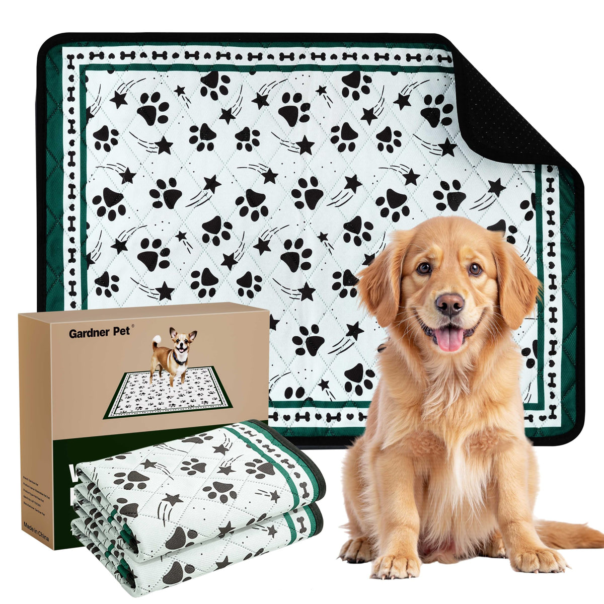 Gardner Pet almohadilla lavable con superficie suave para cachorros en casa.