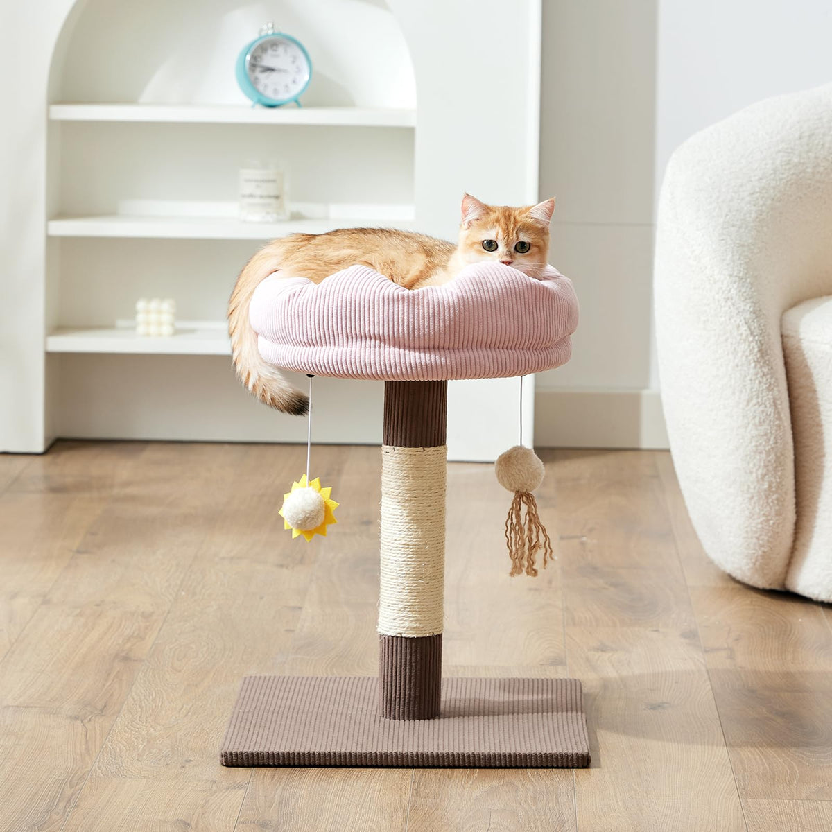 Gardner Pet arbol para gatos de 20 pulgadas con base estable ideal para apartamentos