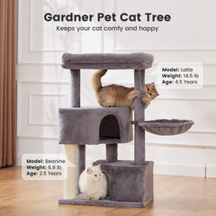 Gardner Pet arbol-gato-base-estable base amplia para mayor estabilidad en apartamentos.