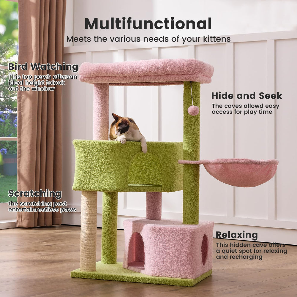 Gardner Pet arbol-gatos-41-pulgadas-base-amplia-estable para seguridad al saltar.
