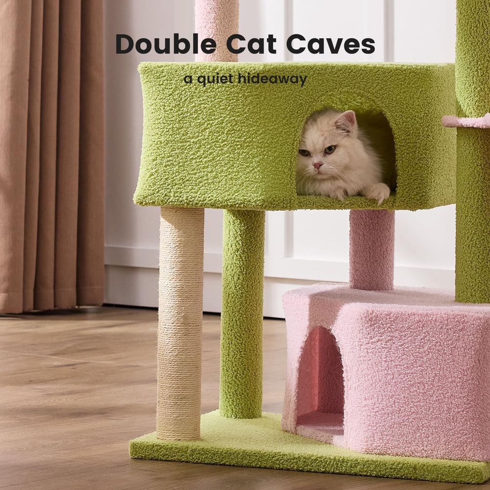 Gardner Pet arbol-gatos-41-pulgadas-perchas-superiores, lavables para limpieza fácil.
