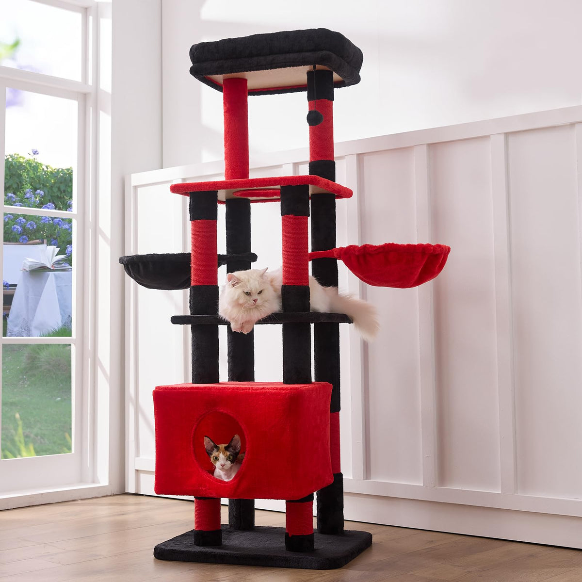 Gardner Pet arbol gatos 65in, torre estable para gatos grandes